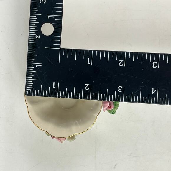 Limoges France Porcelain Rose Cup Saucer Set Gold Trim Starburst Pedal Design - Picture 12 of 15